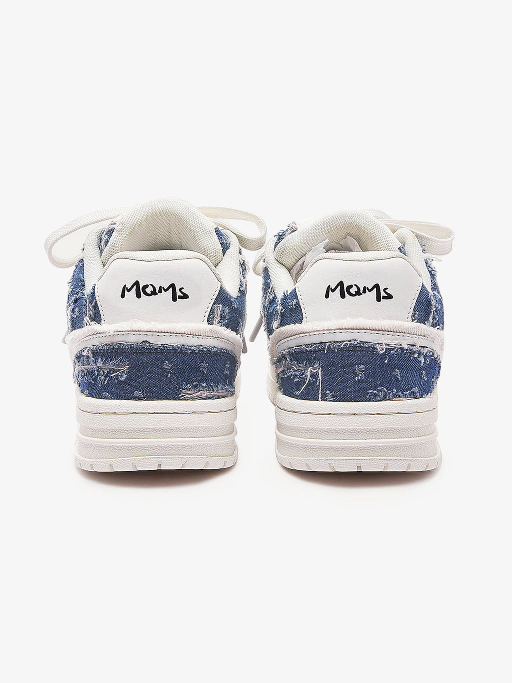 Street Distressed Denim Patchwork Sneakers