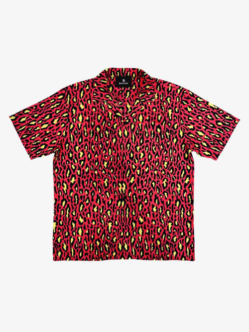 Classic Cheetah Print Camp Collar Boxy Shirt