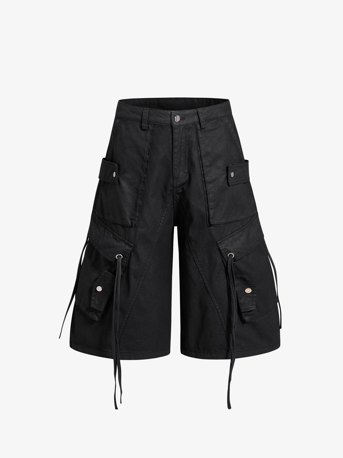 High-Waisted Cargo Shorts