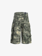 Camo-Print Baggy Cargo Jorts