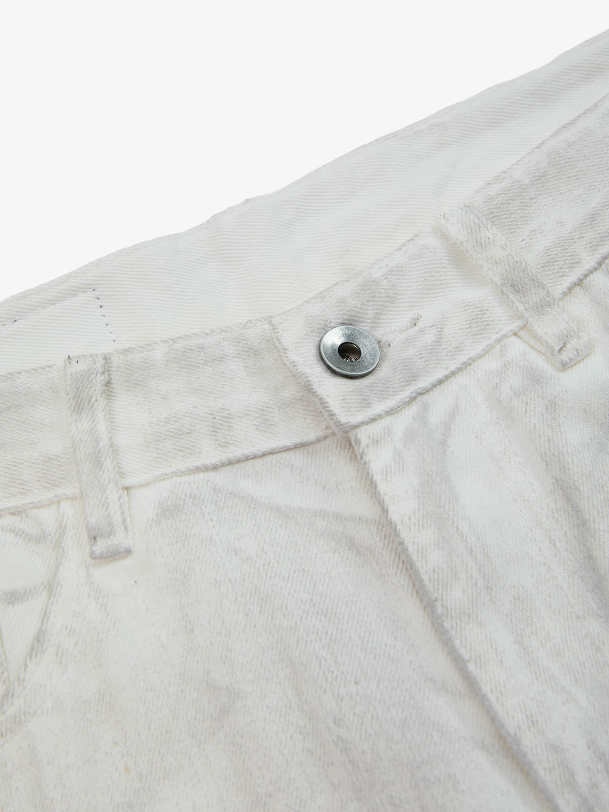 Colorful Cross Patch Straight Leg with Detachable Chain Jeans