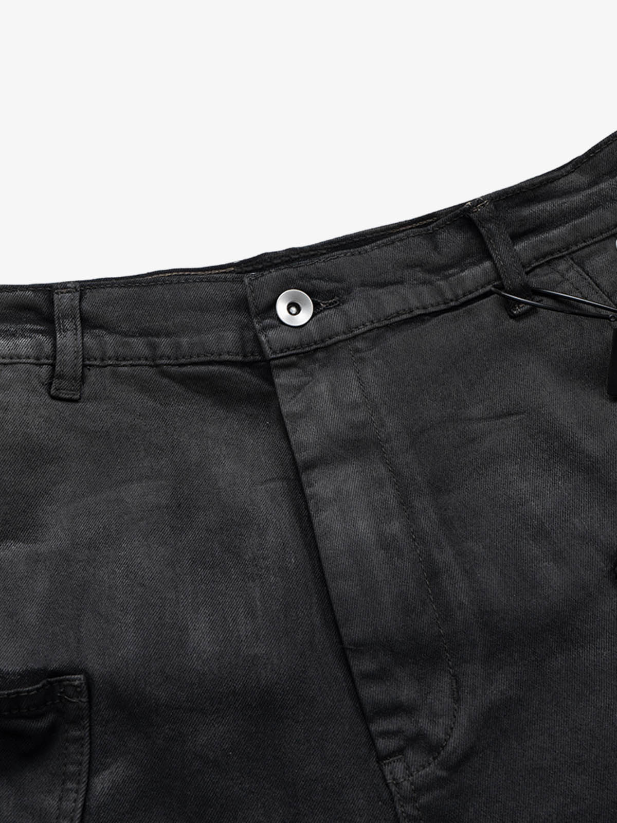Industrial Multi-Pocket Distressed Cargo Shorts