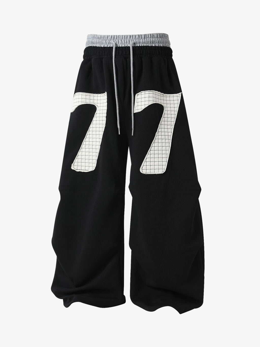 Double-Waisted Ruched Sweatpants