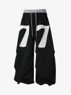 Double-Waisted Ruched Sweatpants