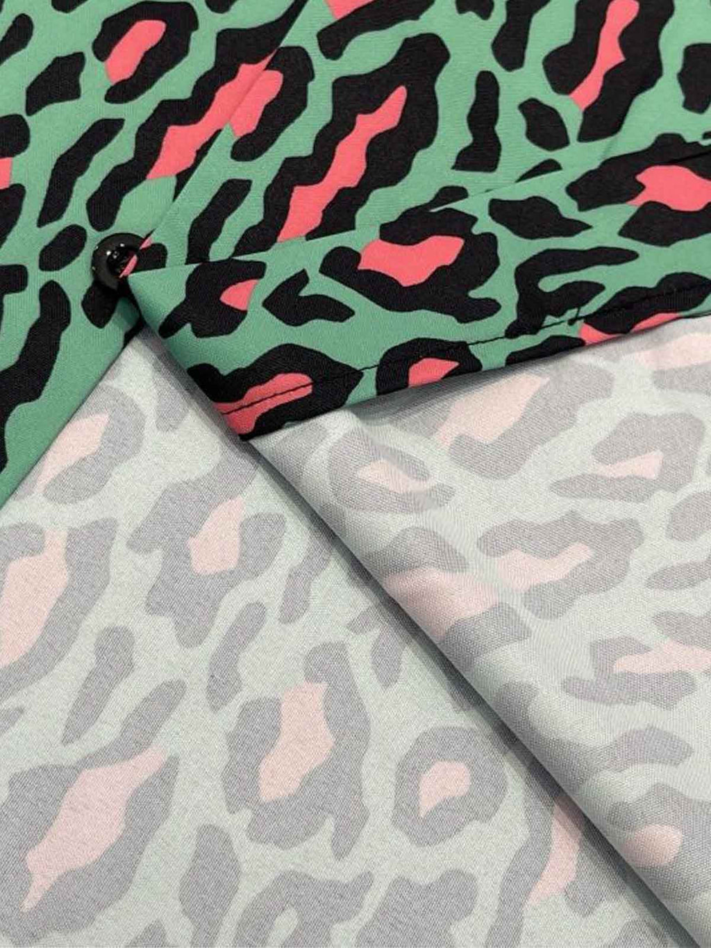 Classic Cheetah Print Camp Collar Boxy Shirt
