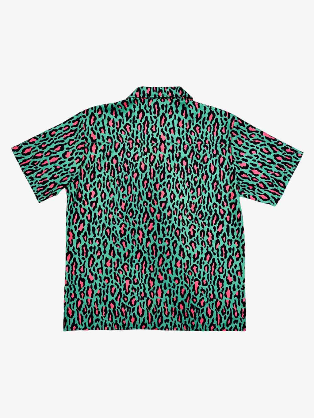 Classic Cheetah Print Camp Collar Boxy Shirt