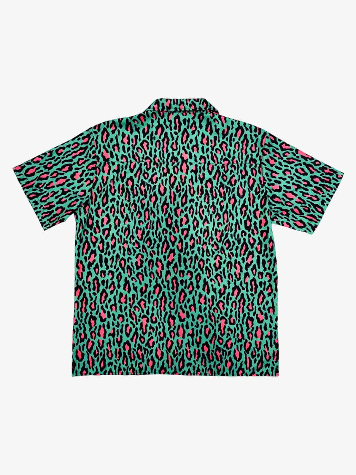 Classic Cheetah Print Camp Collar Boxy Shirt