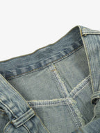 Washed Slub Machete Dye Jeans
