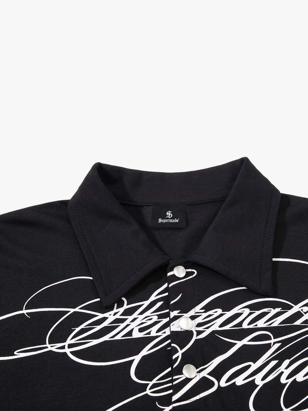 Floral Letter Print Polo Shirt