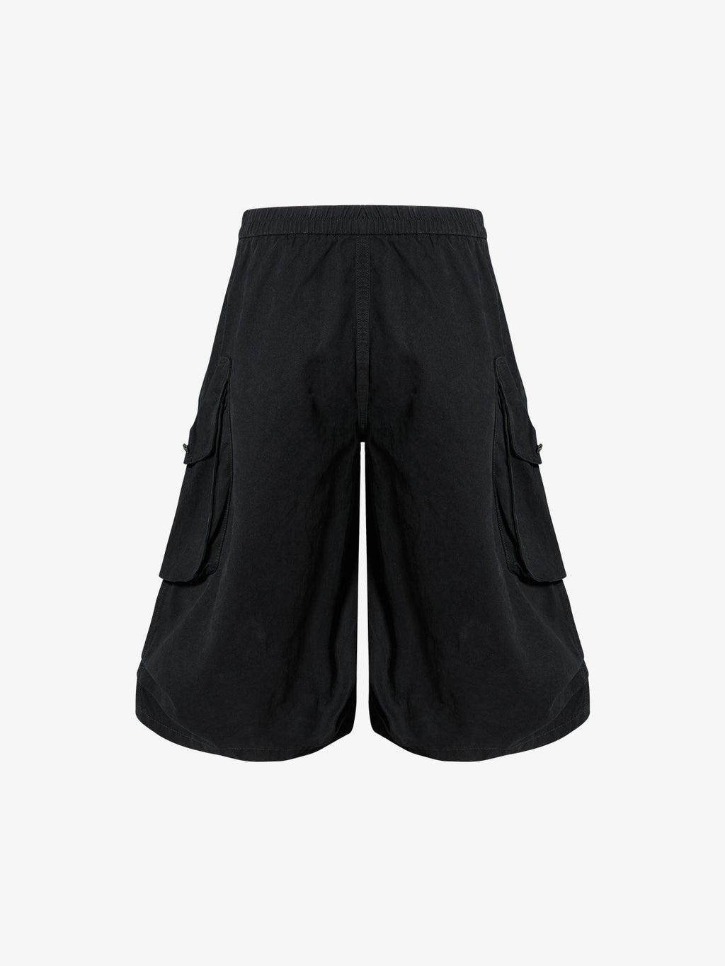 Military Cargo Wide-Leg Shorts