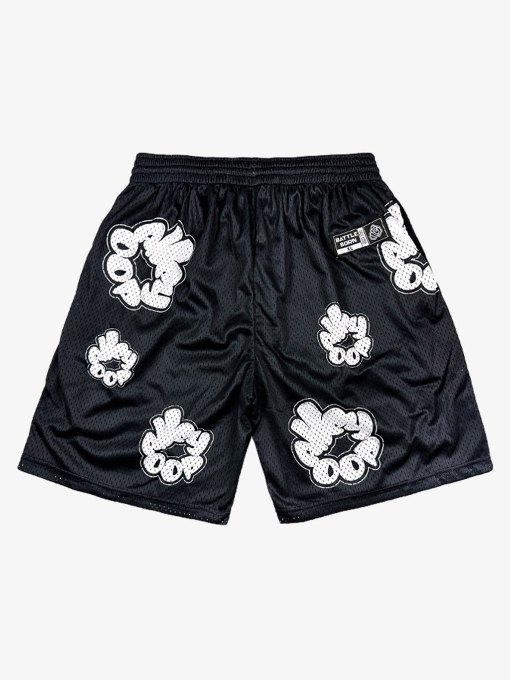Abstract Letter Graphic Athletic Shorts