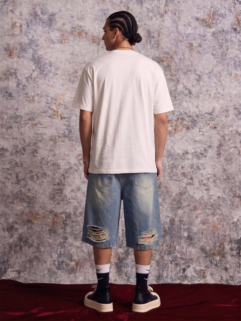Abstract Hand-Painted Graphic T-Shirt