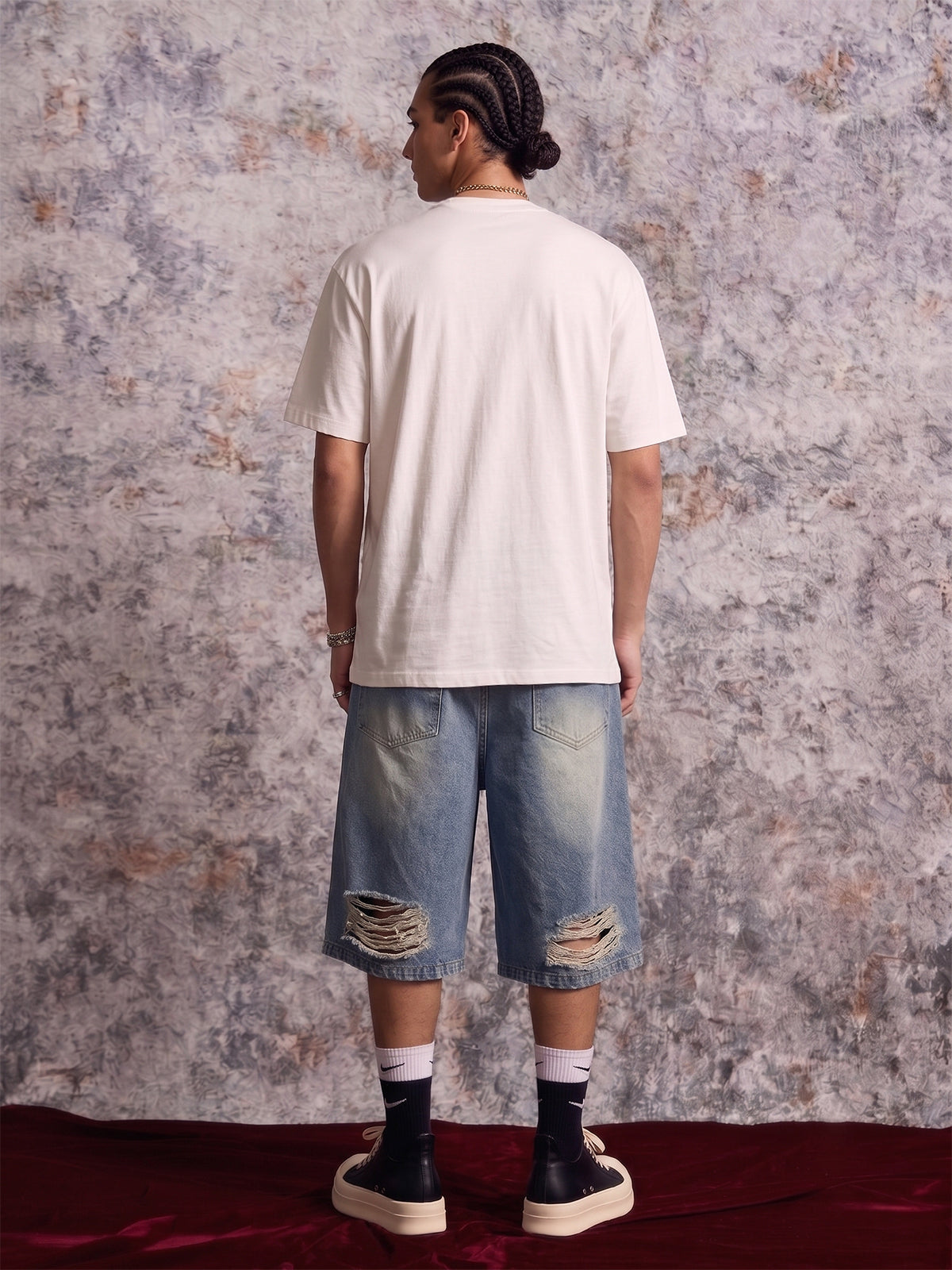 Abstract Hand-Painted Graphic T-Shirt