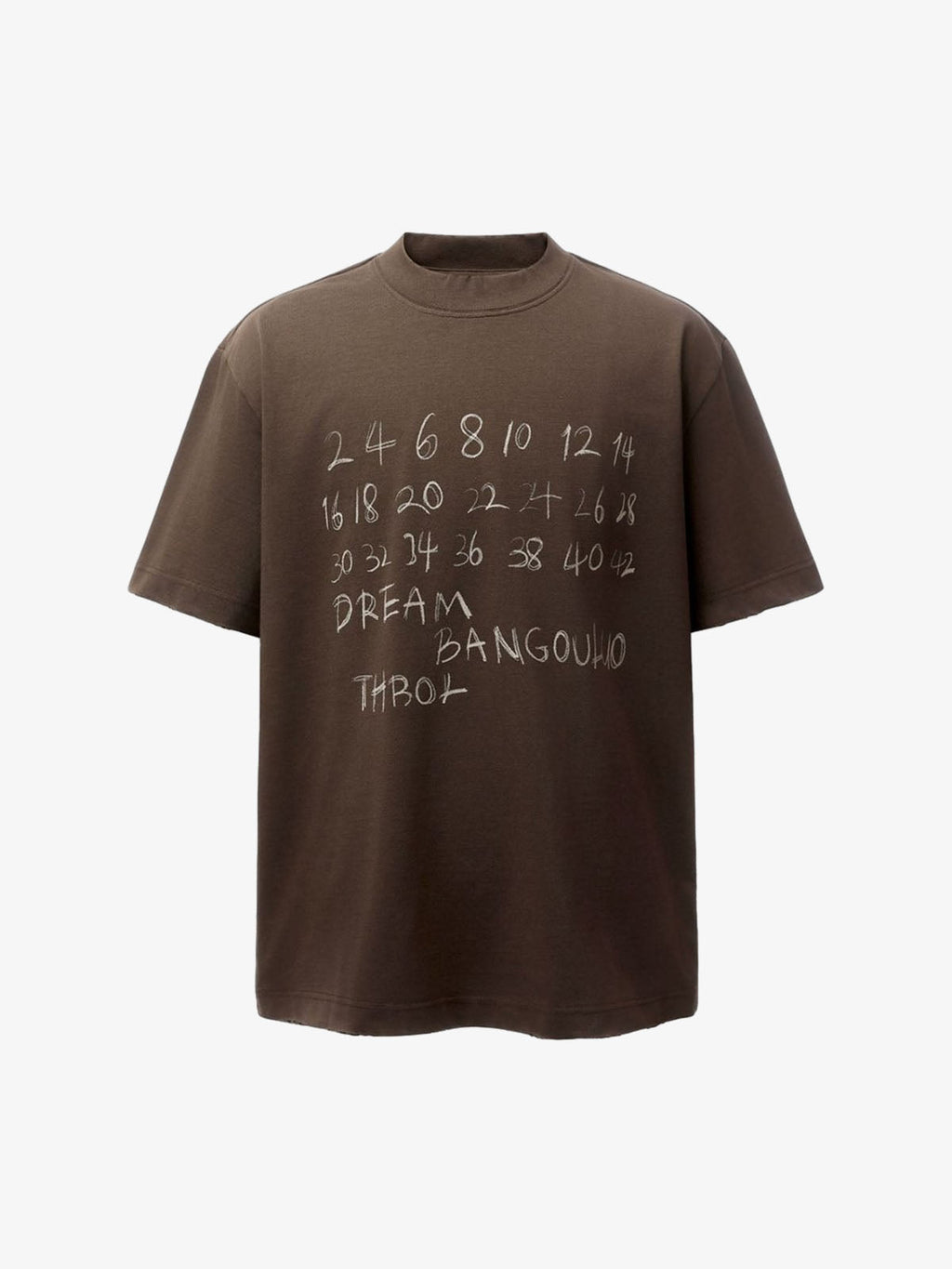 Hand-Drawn Numeric Jersey T-Shirt