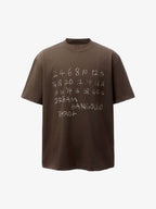 Hand-Drawn Numeric Jersey T-Shirt