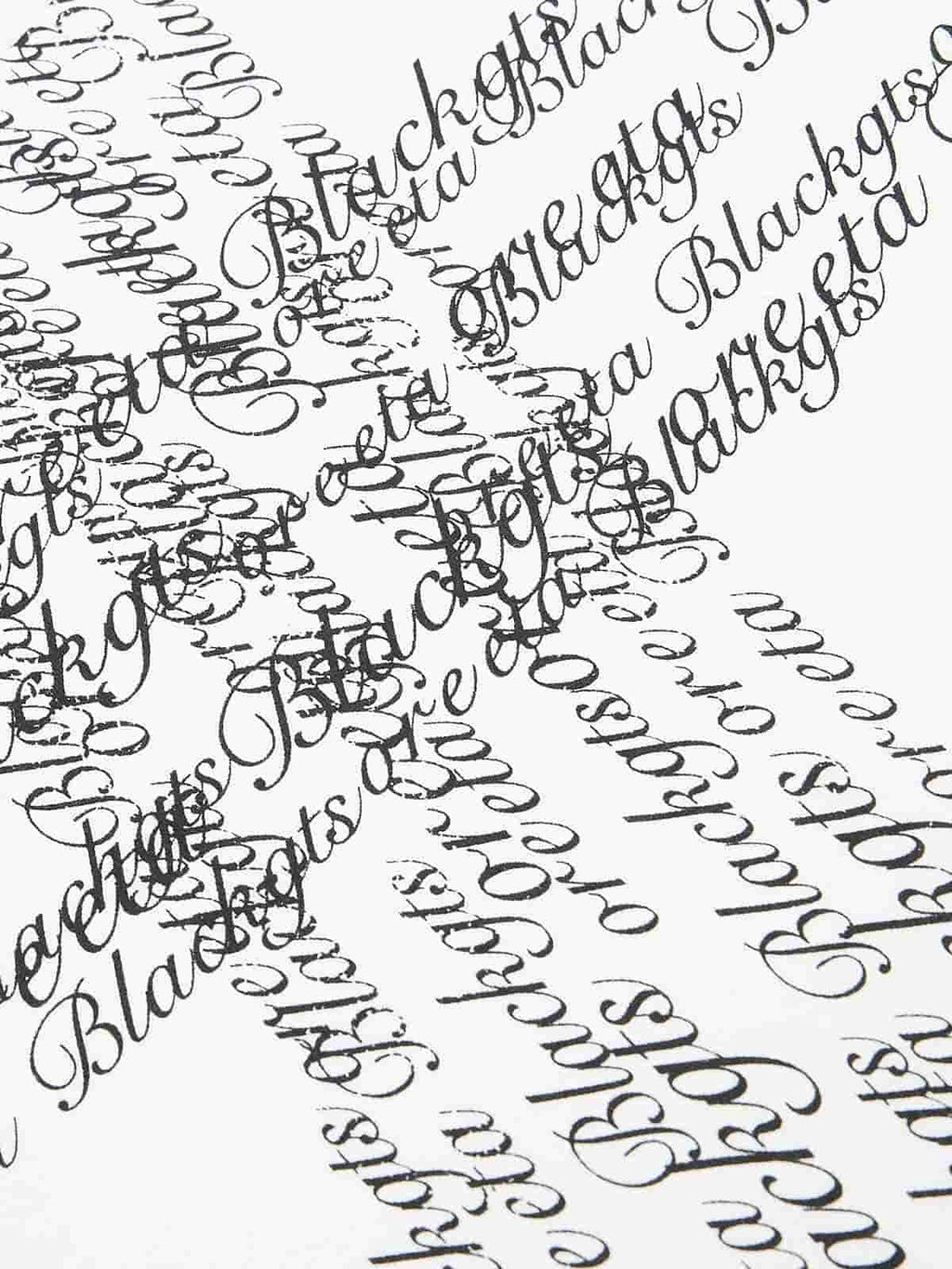 Cross Script Typography T-Shirt