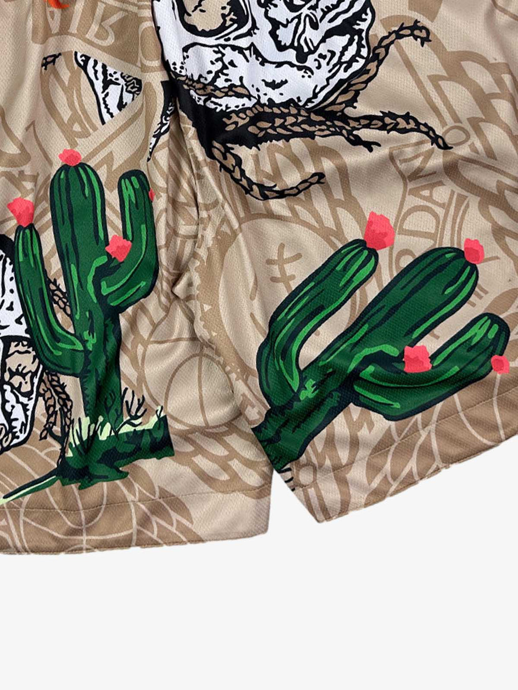 Skull Graphic Athletic Shorts