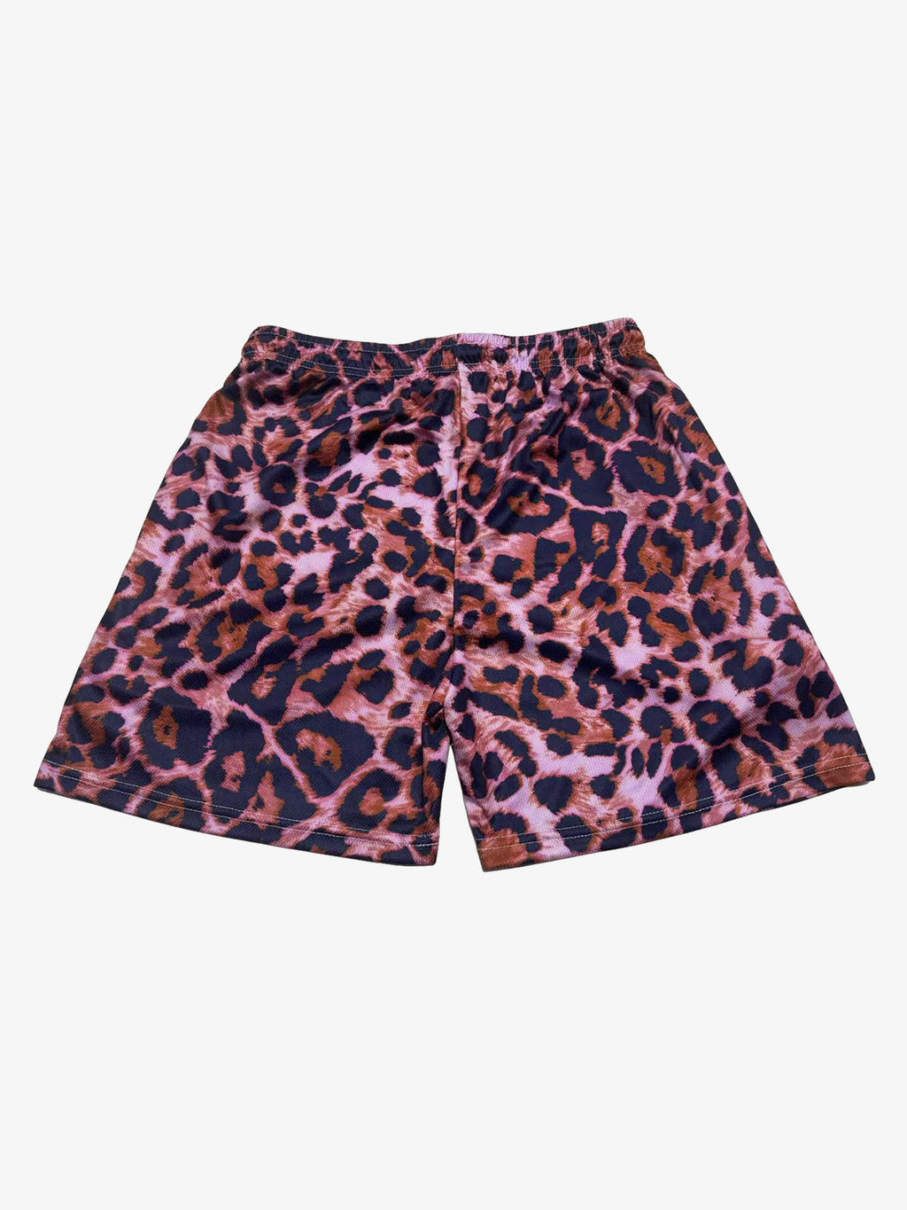 Leopard Print Mesh Shorts