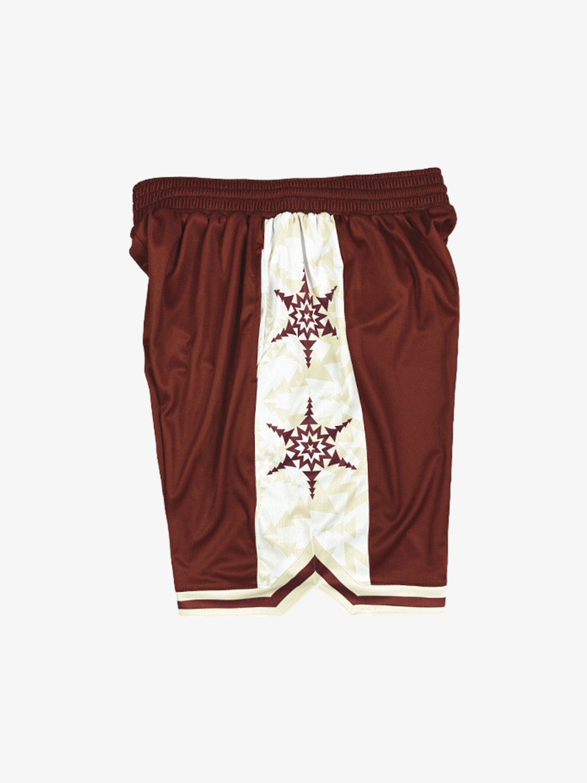 Geometric Star Panel Athletic Shorts