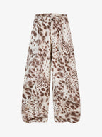 Leopard Curved Jeans