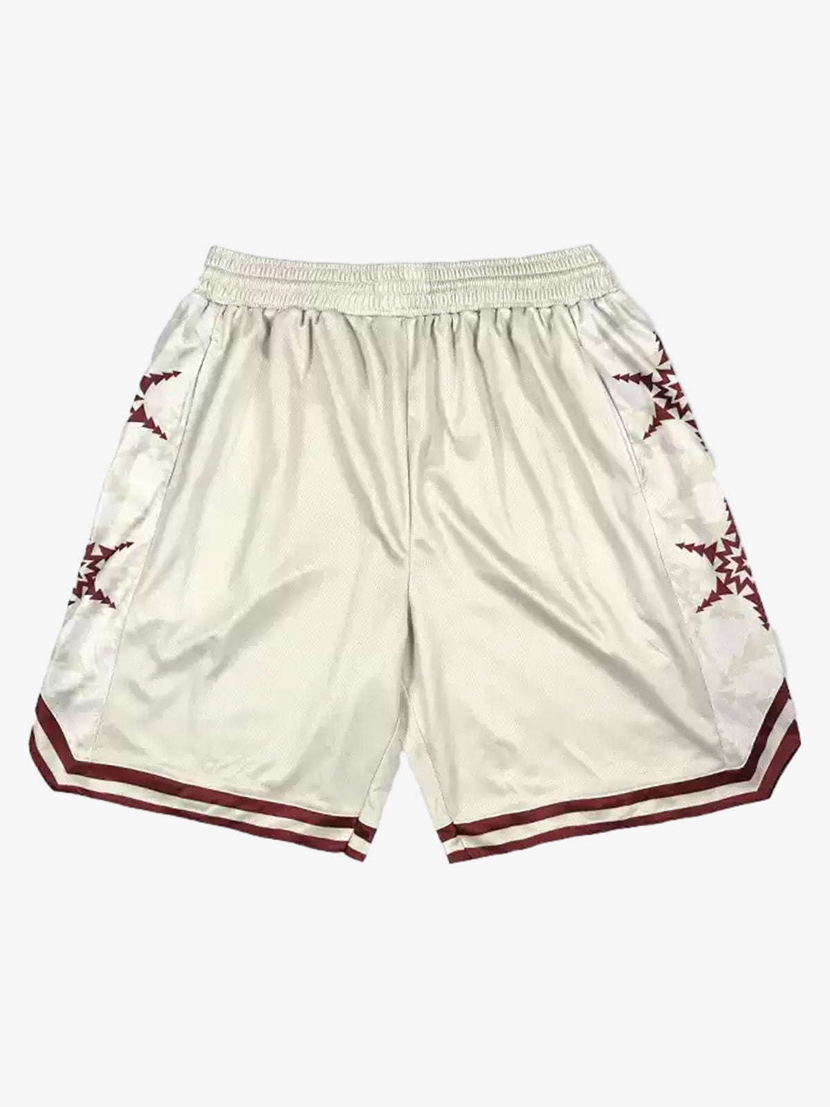 Geometric Star Panel Athletic Shorts