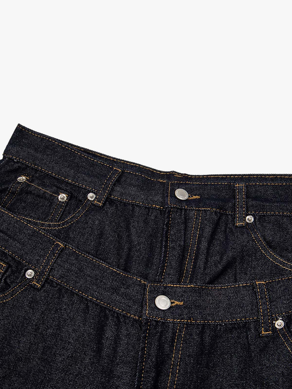Raw Denim Oversized Shorts