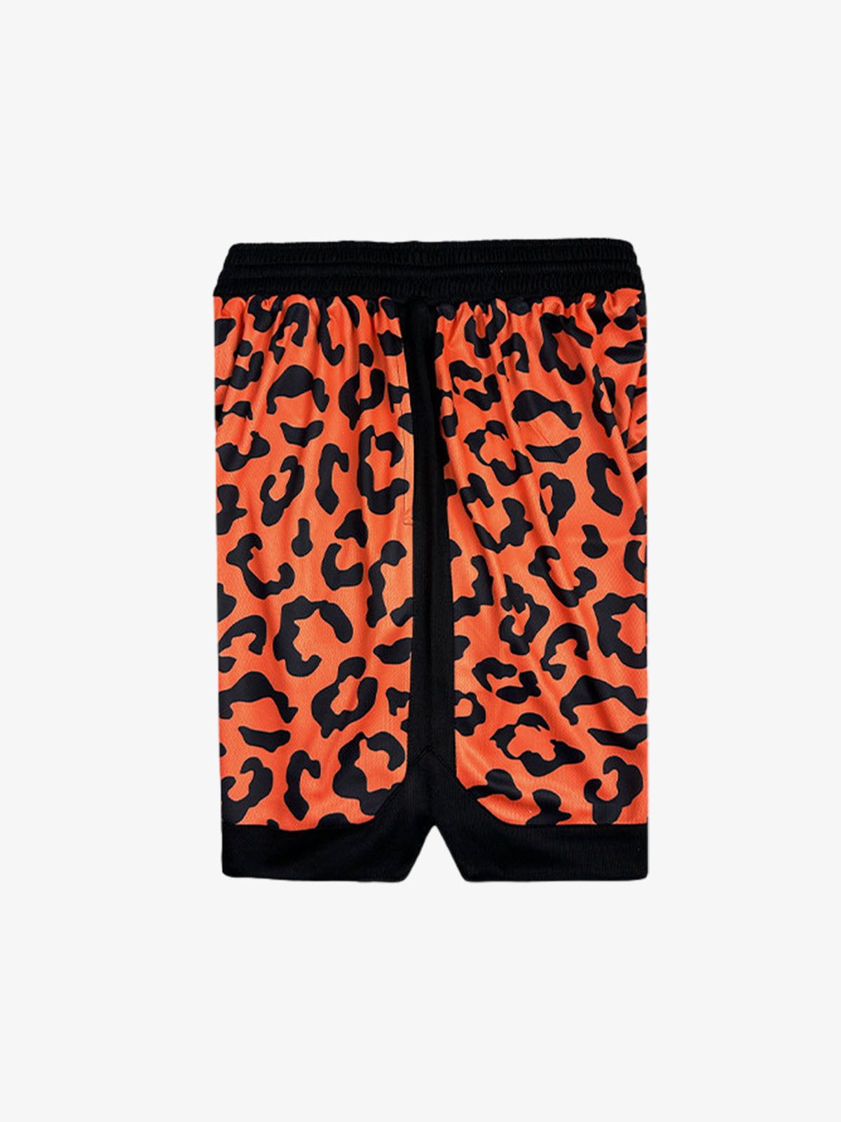 Moisture-Wicking Split Leopard Mixed Sport Shorts