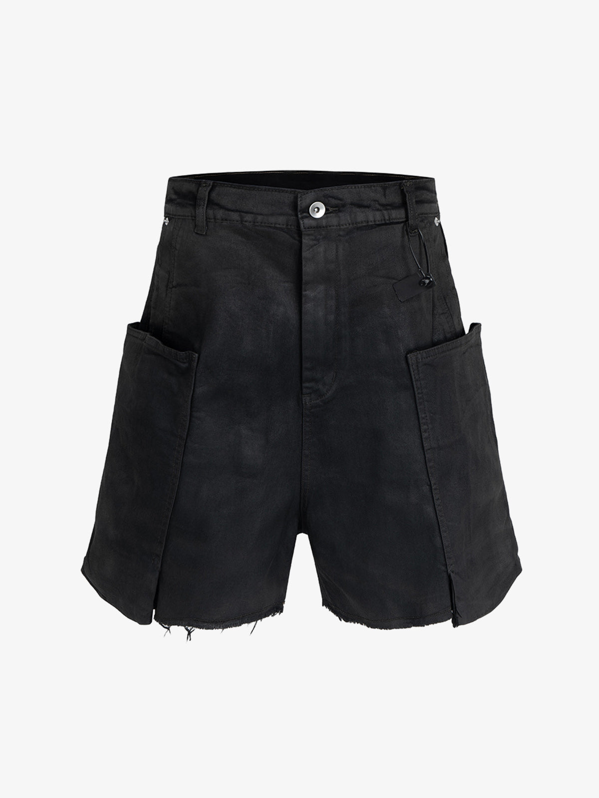 Industrial Multi-Pocket Distressed Cargo Shorts