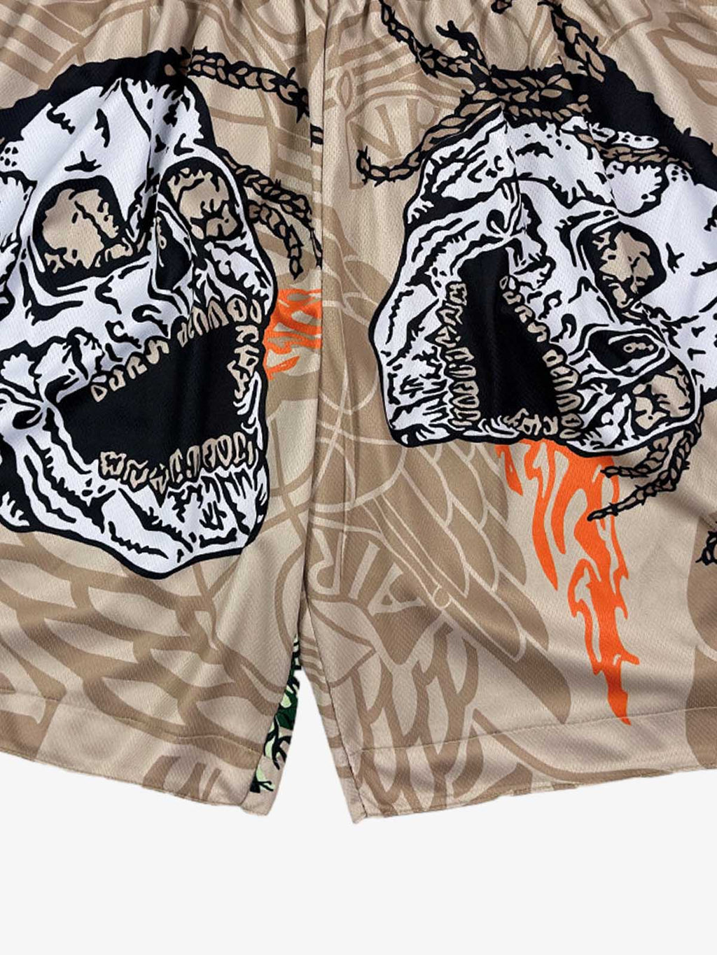 Skull Graphic Athletic Shorts