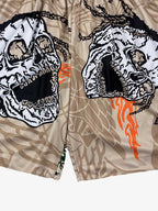 Skull Graphic Athletic Shorts