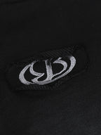 Hip-Hop Wasteland Ink-Dyed Raw Edge Hoodie