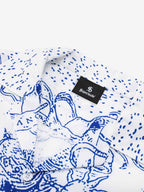 Mythological Graphic Camp Collar Boxy Shirt