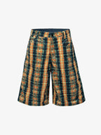 Plaid Relaxed Fit Jeans