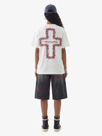 Rose Cross Slogan Graphic T-Shirt
