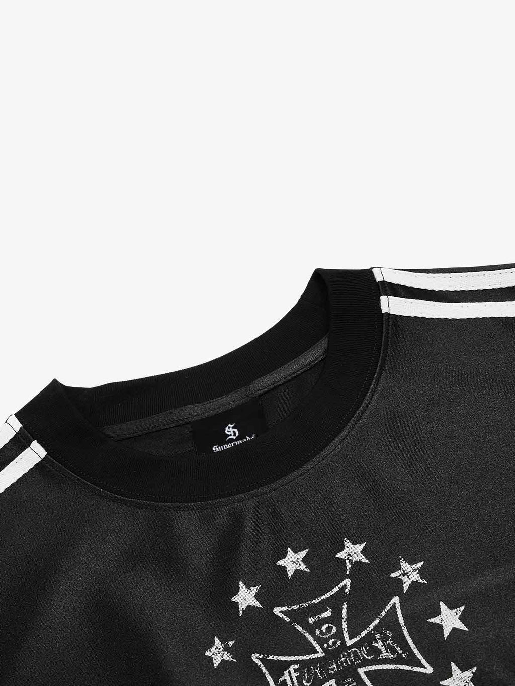 Supermade Gothic Chrome Mixed-Media Retro Jersey
