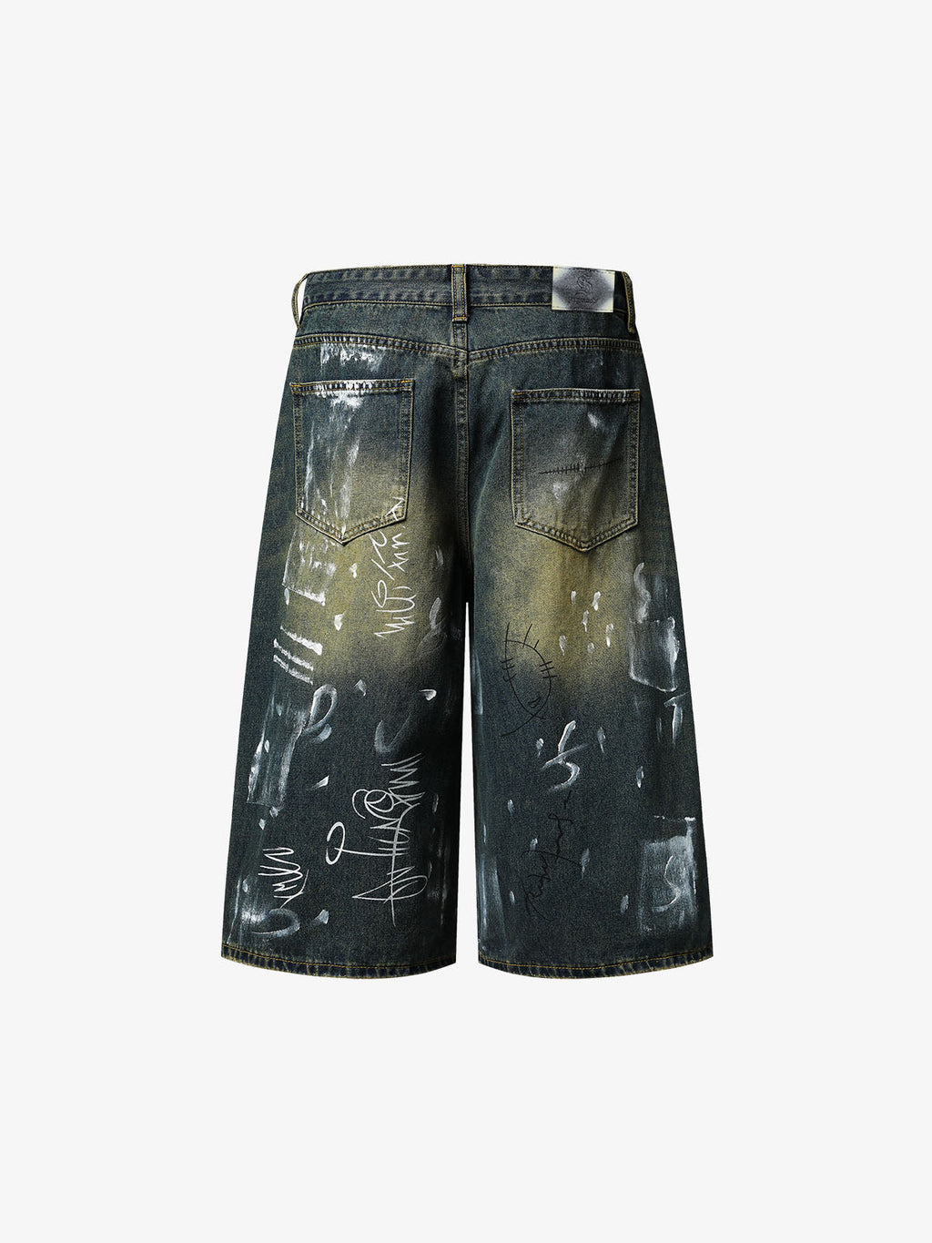 Light Wash Distressed Denim Shorts