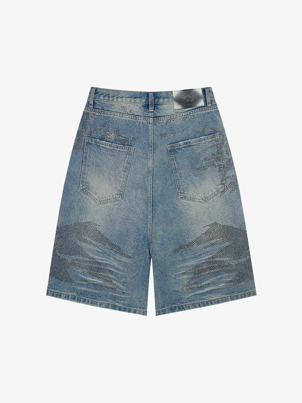 Mountain Motif Bermuda Shorts