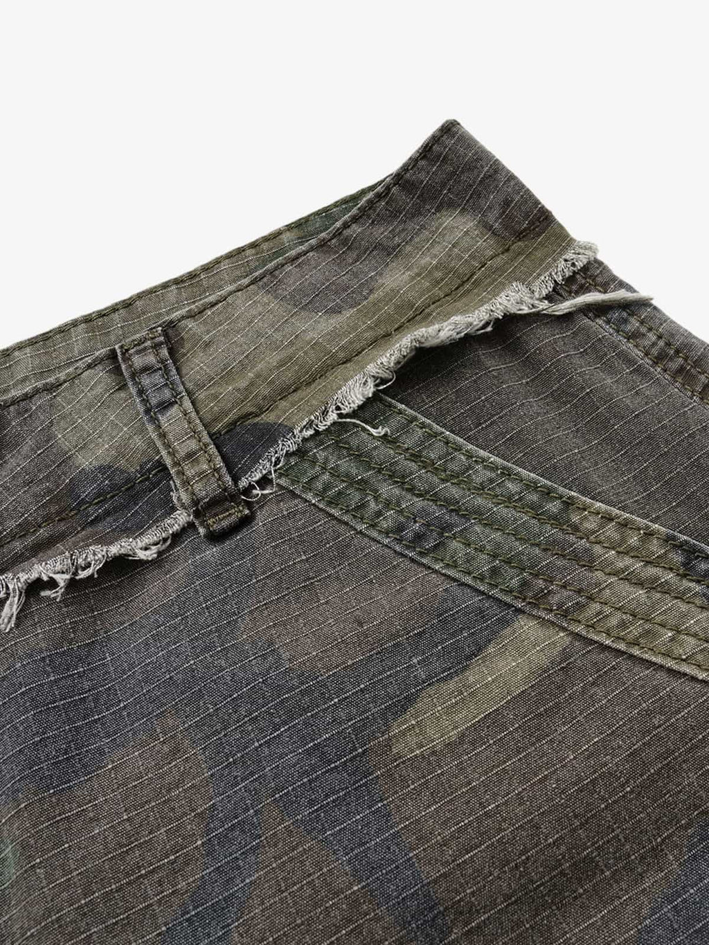 Camo 3/4 Length Cargo Pocket Shorts