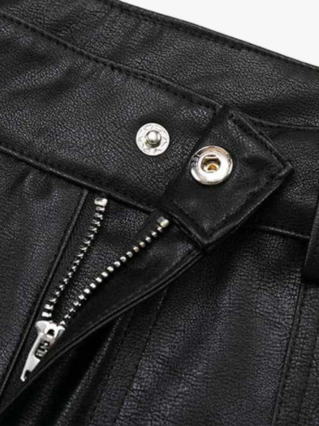 Studded Leather Shorts