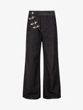 Airplane Buckle Curved Jeans