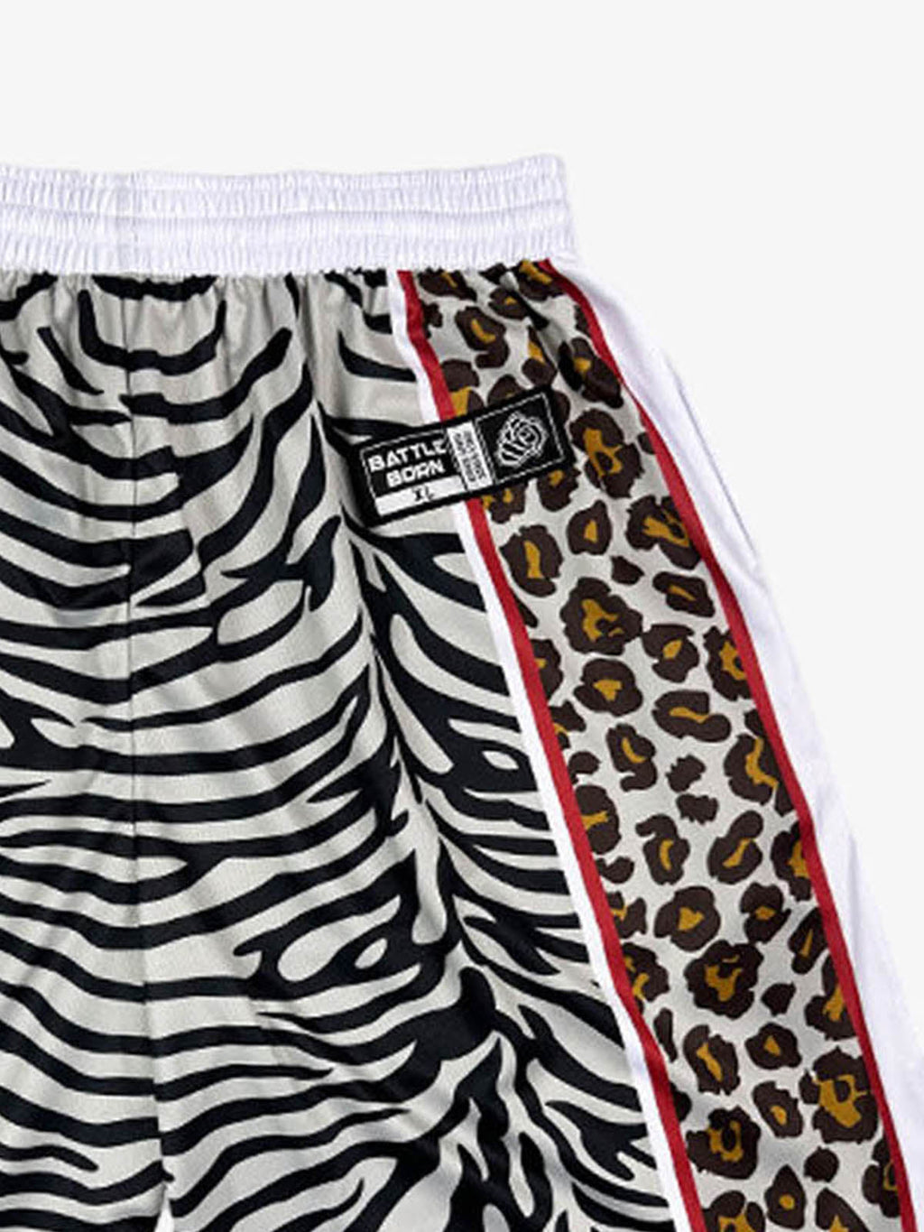 Mixed Animal Print Soccer Shorts