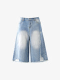 Distressed Faded Baggy Jorts