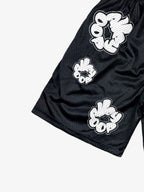 Abstract Letter Graphic Athletic Shorts