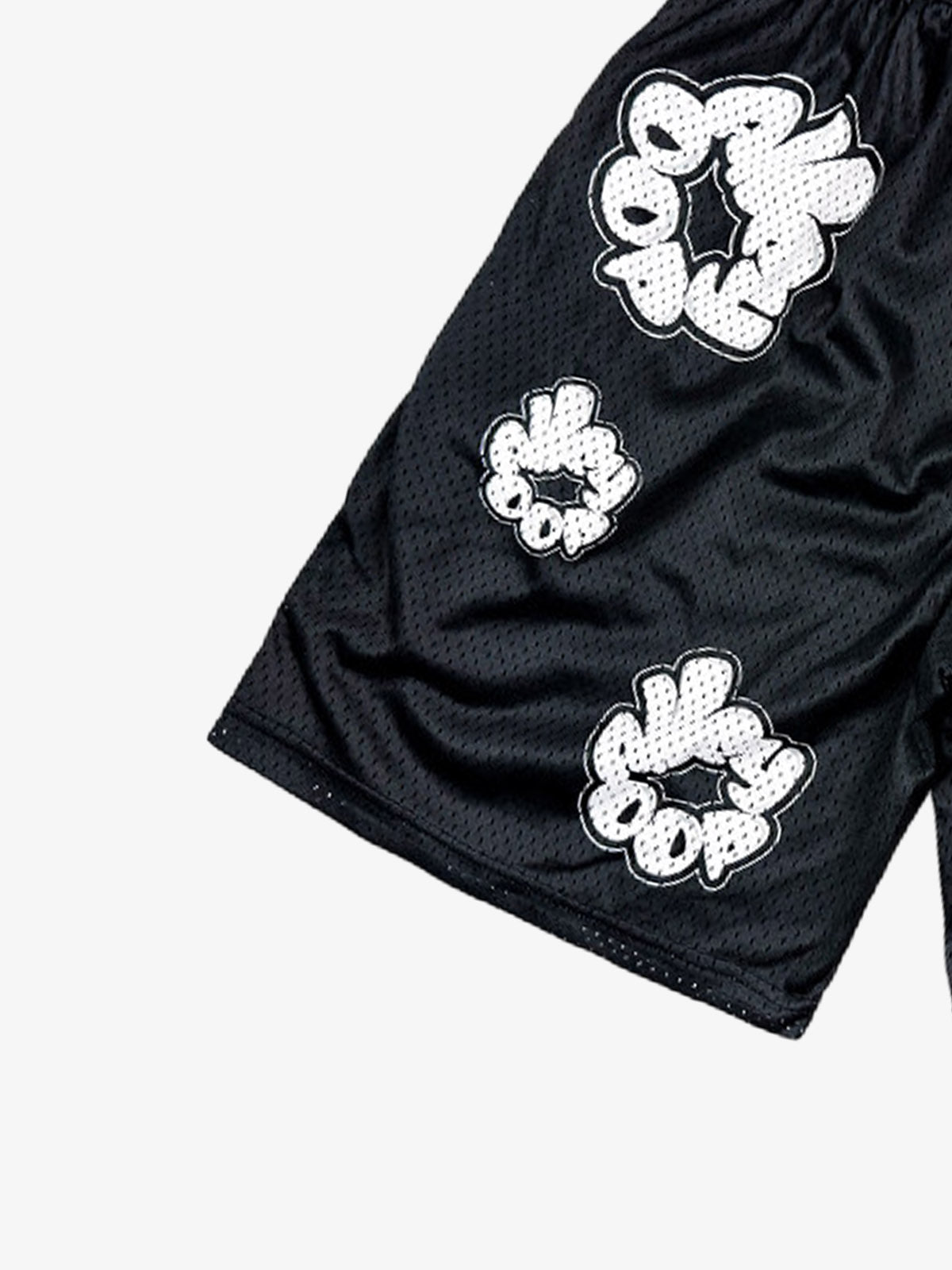 Abstract Letter Graphic Athletic Shorts