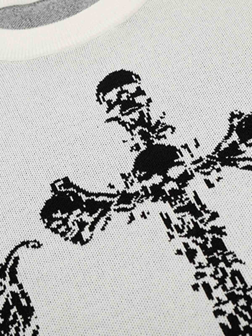 Gothic Cross Graphic Knit T Shirt
