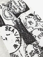 Stamp Print Patch Pocket Knit Shorts