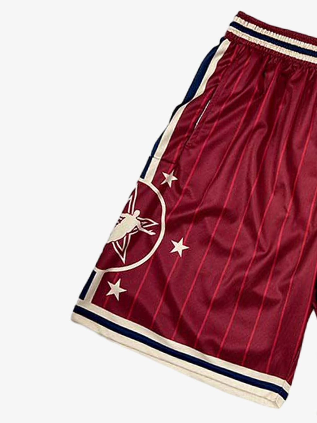 Star Crest Striped Soccer Shorts