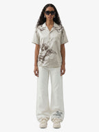 Cupid Angel Sketch Camp Collar Boxy Shirt