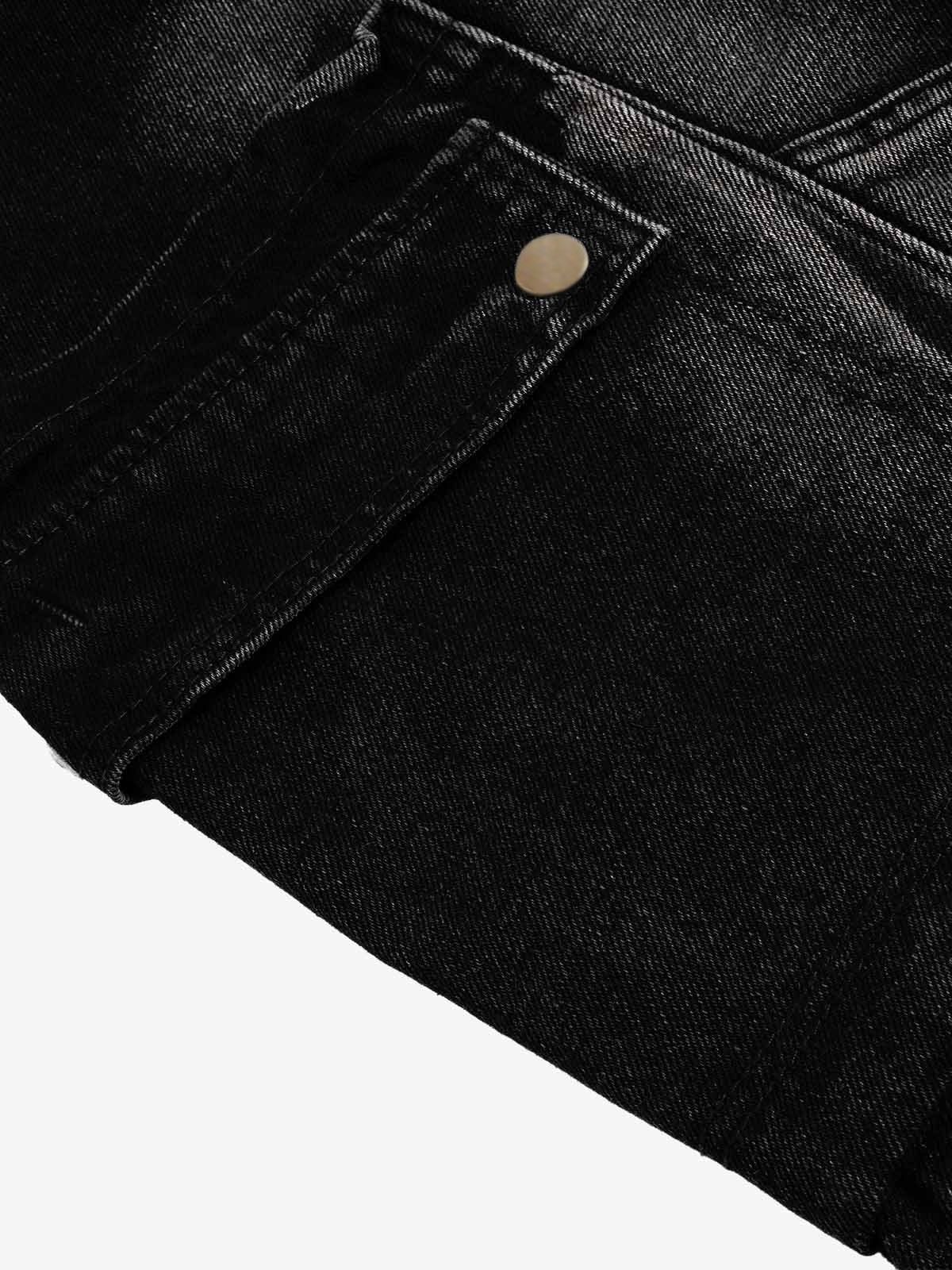 Cargo Multi-Pocket Denim Jorts