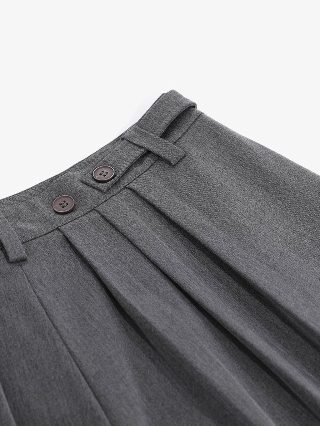 Pleated Wide-Leg Shorts